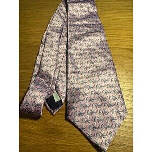 Men's Necktie Pink Bird  PIERRE CARDIN 100% Silk